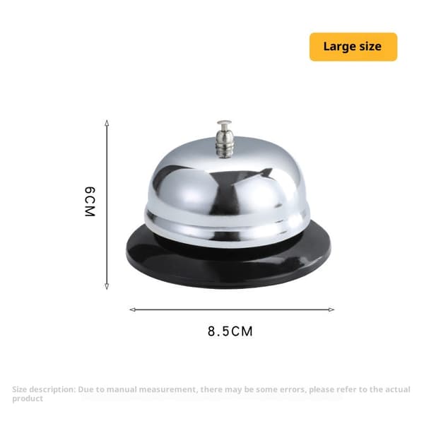 4-pack TheOffice ringklocka, serviceklocka, 8,5 cm diameter skrivbordsringklocka för hotell, skolor