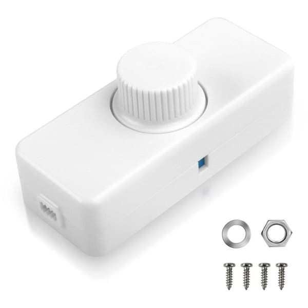 LED Dimmer Switch 3W-100W, Rotary Switch for Lights 220-240V, Compatible with Dimmable LED Lamps