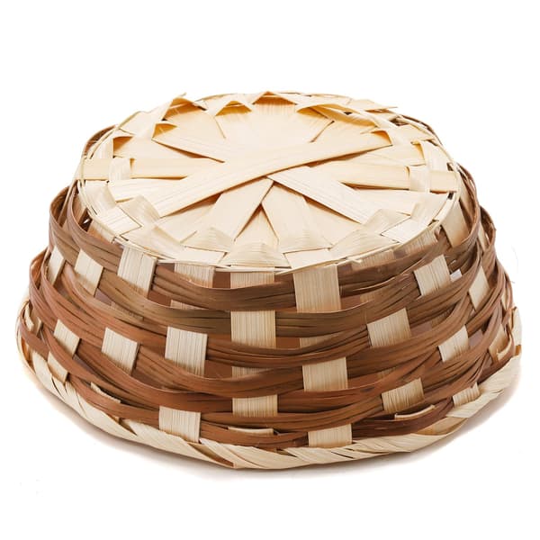 2-pack Round Gift Baskets, Small Bamboo Bread and Fruit Baskets, Food Serving Baskets, Food Storage Basket for Kitchen Restaurant