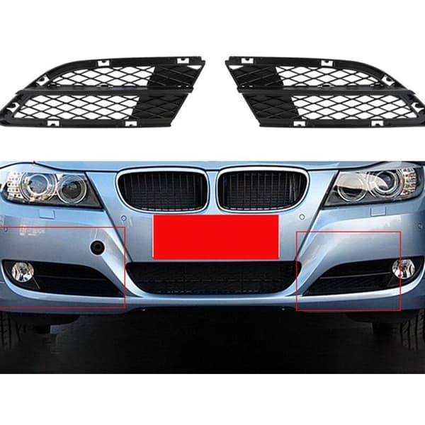 2 stk sett nedre støtfanger tåkelysgrill passer til - 335I 328I E90 E91 2008-2012 51117198901 51117198902