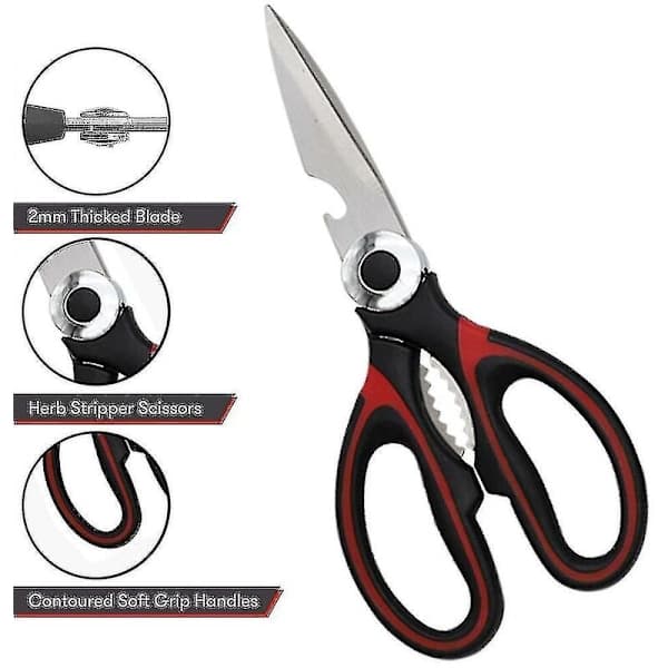 2-pack Stainless Steel Kitchen Shears, A