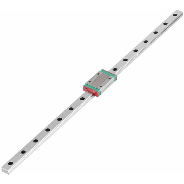 Linear Rail, 400 Linear Guide Rail with Carriage Block for DIY 3D Printer (400mm)