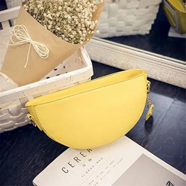 Personal Funny Fruit Lemon Bag, Single Shoulder Diagonal Straddle Chain Bag, Mobile Phone Ladies Bag, A