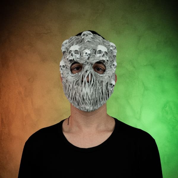 Aavekasvot Halloween-juhlamaski Valkoinen White m