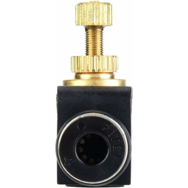 Luftstrømsregulator T-stykke Pneumatisk slangeforbindelse Luftregulator (Sort PA - 8)