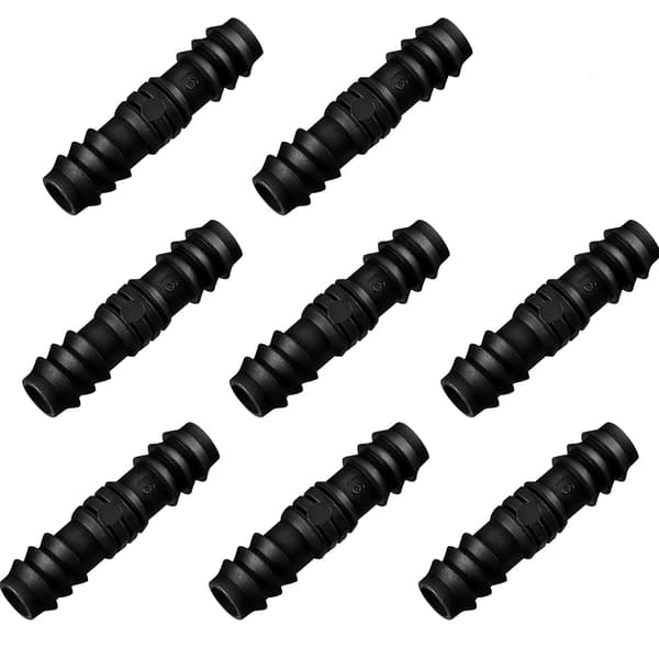 8 stykker 1/2 tomme (16 mm) drypvandingsslangeforbindelse (samling)