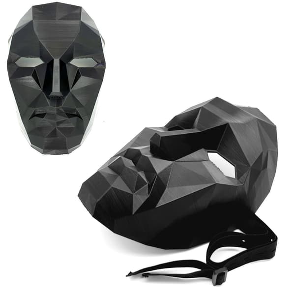 Squid Game Front Man Boss cosplay Halloween-juhlamaski Musta Black s