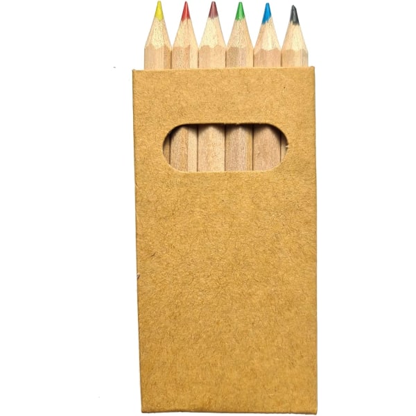 Set med 6 färgpennor, 6 färgpennor vardera, födelsedagspresent