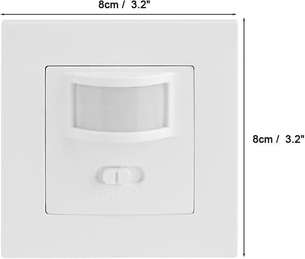 Bevegelsessensor Lysbryter Detektor AC 110V-240V Passiv Infrarød Sensor Universell Infrarød Sensor Smart Tilstedeværelseskontroll Veggbryter