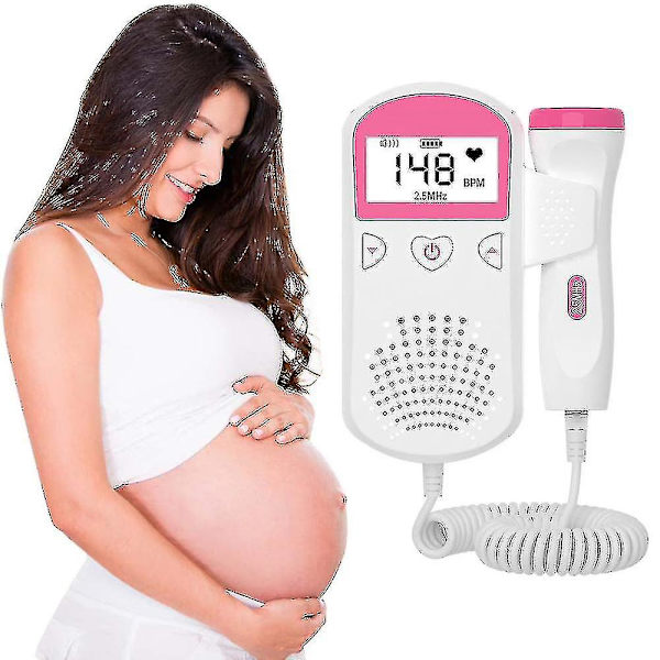 XJ-LCD-näyttö Ultraääni Babymonitori Sikiön Doppler Raskaana oleville Kotikäyttöön Raskaus Vauvan Sykkeenilmaisin Ei säteilyä