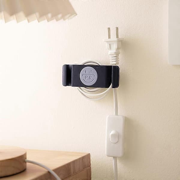 Blå 8-pak ledningsorganisator Roterende Selvklæbende Datakabelopruller til Boligindretning