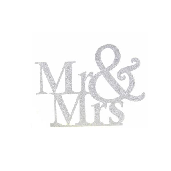 Bryllupskortdekorasjon MR&MRS Bryllupskakedekorasjon Kakekort, A
