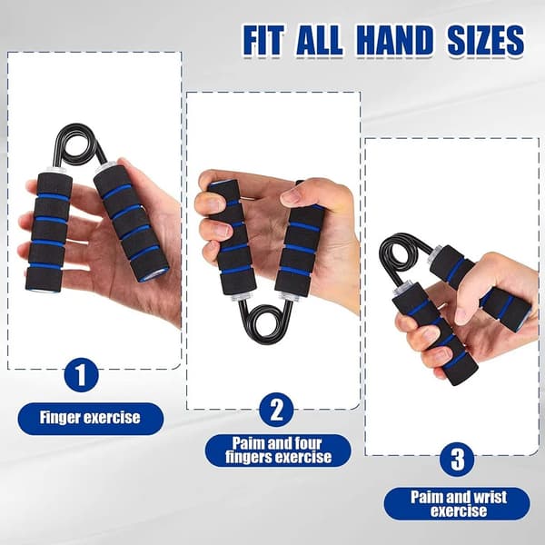 250LBS Grip Strength Trainer, Non-slip Hand Grip Trainer, Forearm Exerciser Finger Exerciser with 2 Protective Caps