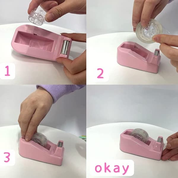 Kraftig tejpdispenser Lila