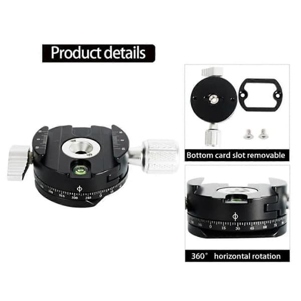 Panoramic Lock DSLR Camera Quick Release Adapter Quick Release Plate