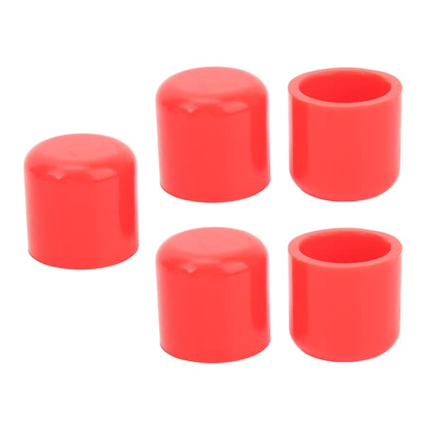 5 Pcs Silicone Cap 30mm Flexible Durable Universal Intake Vacuum Hose Plug Red
