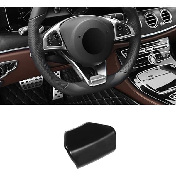 Decorative Sticker for A B C E-Class Gla Cla GLC GLS Black ABS Steering Wheel