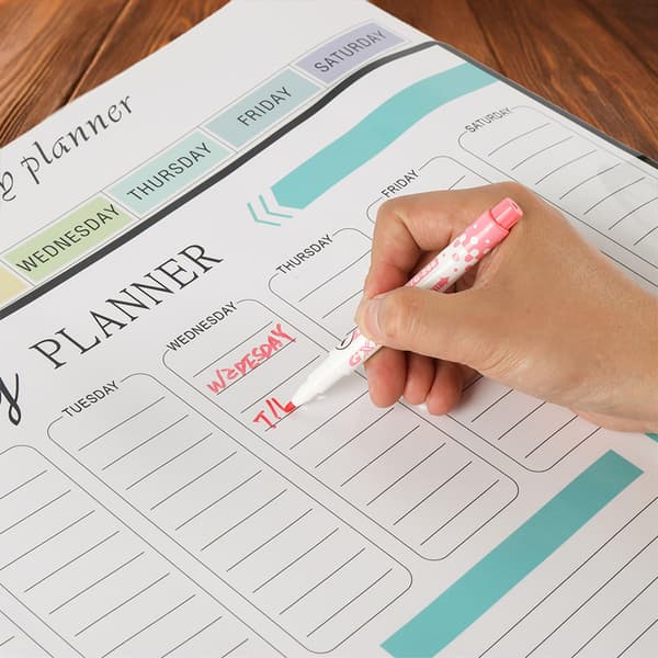 Magnetic Whiteboard for Refrigerator, Weekly and Monthly Planner