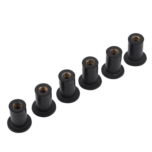 M5 Rubber Well Nuts Motorcycle Windscreen Bolts 6-pack