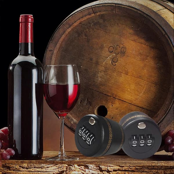 Wine Bottle Lock Combination Password Code Lock Anti-theft Wine Stopper Digital Lock for Home Bar