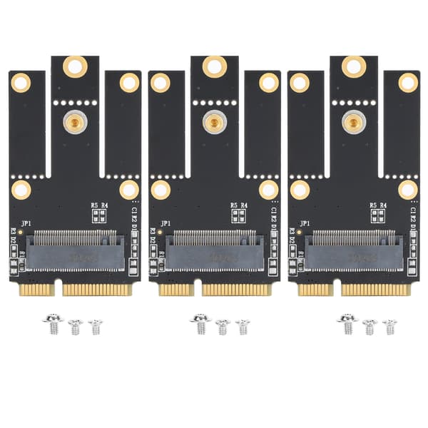 Trådløs nettverksadapterkortkonverterer - M.2/NGFF til Mini PCIe - 3 stk