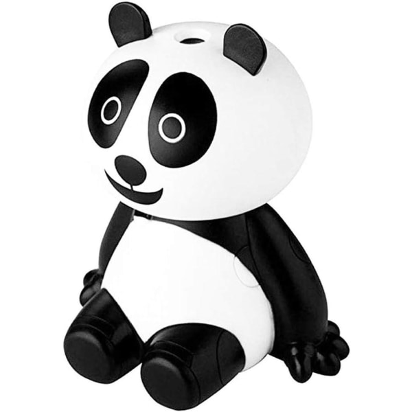 Nydelig Panda-formet luftfukter, luftdiffusor, luftrenser, spray, med bærbar mini-USB-kabel, egnet for kontor, familierom, baby- og barnerom