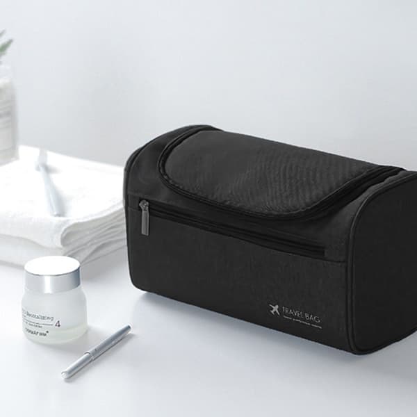 Waterproof & Spacious Toiletry Bag for Men Black Black