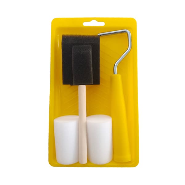Paint Roller, Sponge Paint Brushes, High-Density Foam Refill 2\", Small Finest Finish Paint Roller Set for Chalk Painting Stenciling