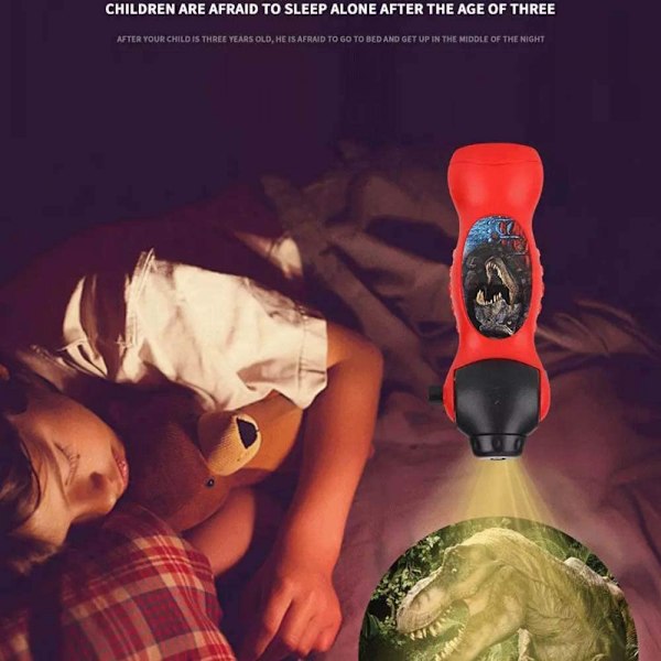 Utbildningsleksaker Projektor Ficklampa Ljusleksaker Projektorleksak Dinosaurie Vägglampa Dinosaurie Ficklampa och Projektorleksak för Barn