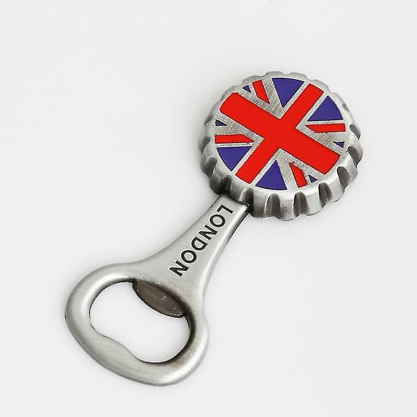 London kylskåpsmagnet rund magnetisk flasköppnare