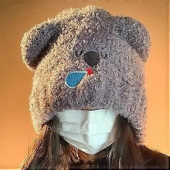 Blød damehat, stilfuld øre, vintervarm hat, trendy dyrehat til hverdagsstile til vinter, behagelig beige (beige)