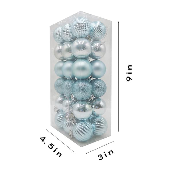 36-pack julgranspynt set mini okrossbara julgranskulor
