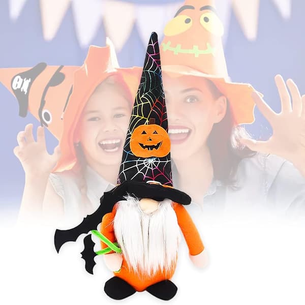 Halloween-pehmonukke Halloween-koristeet kääpiöpehmo kasvoton D