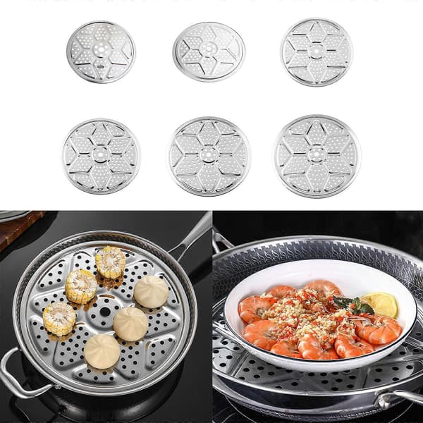 Dampbakke til køkken 24/26/28/32/34/36cm, dampstativ med flere specifikationer til restaurantkøkken E E