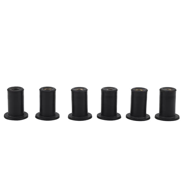 M5 Rubber Well Nuts Motorcycle Windscreen Bolts 6-pack