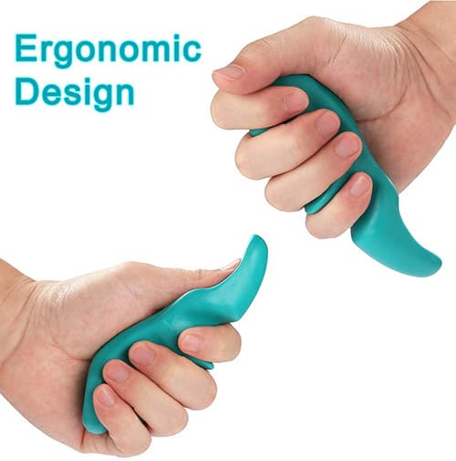 Deep Tissue Massage Tool - Green Thumb Saver Massager Trigger Point for a Deep Trigger Point Massage.
