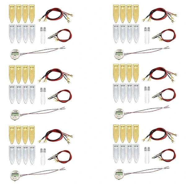 Fruit Battery Science Experiment Kit for Homeschooling Toy, Lemon Potato Battery Physics Teaching Ex