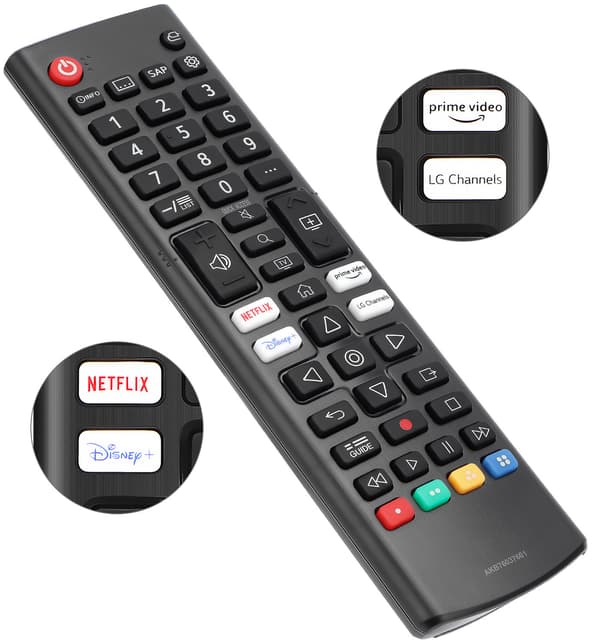 Universal Remote Control for LG Smart TV - Remote Control for All Models Lg Lcd Led Hdtv Uhd 3D 4K Universal Tv Remote Control Lg AKB76037601