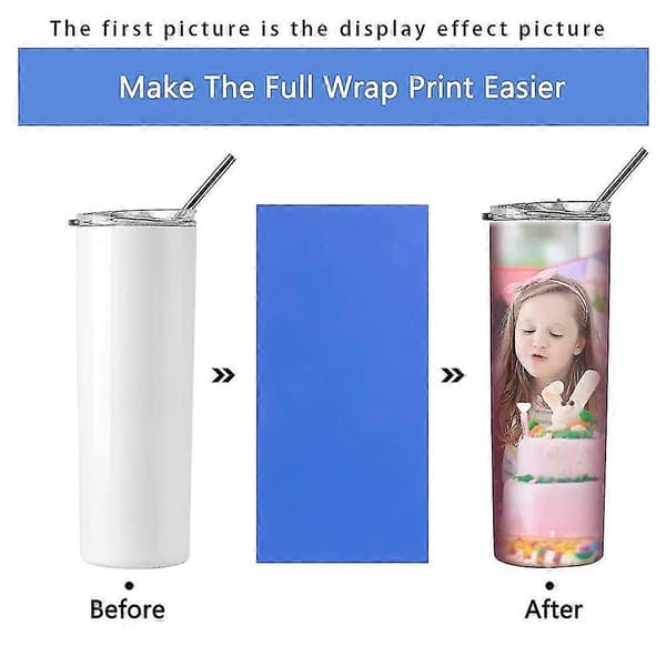Sublimation Mug Holder for Mug Press, Reusable Silicone Holder for Slim Sublimation Mugs Blue