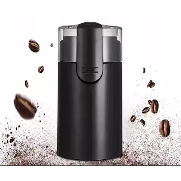 Elektrisk kaffekværn i rustfrit stål til dryp, percolator, fransk presse, espresso og tyrkisk kaffemaskiner (sort)