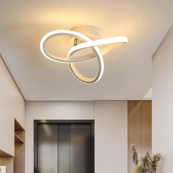 Modern LED Ceiling Light, 22W, 2500LM, Clover Shape, 26 cm, 3000K–6000K