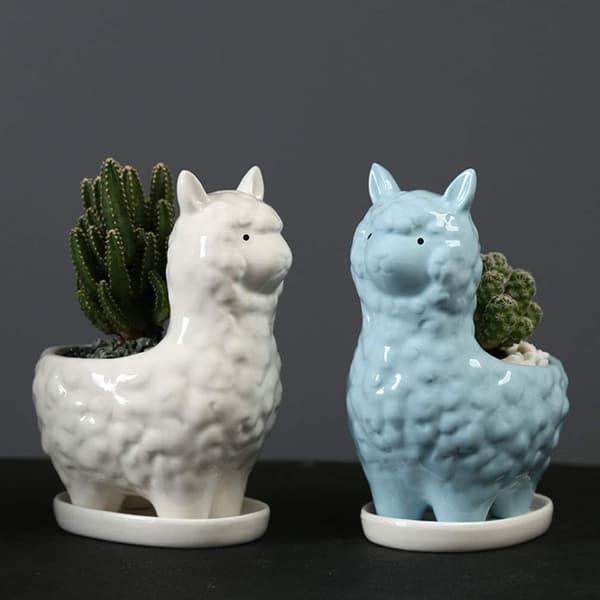 Alpaca Flower Pot Creative Succulent Planters Cute Animal
