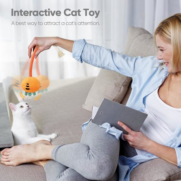 2-pack tuggleksak för katter, tugg- och bitbeständig, med kattmynta, för innekatter, säker tandrengöring, kattungeleksak 50 cm, alla raser
