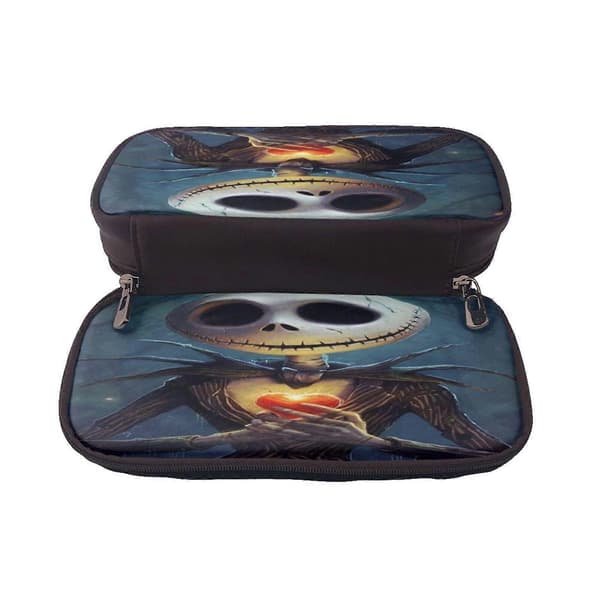 r503 The Nightmare Before Christmas Pencil Case Trendy PU Leather Case for School & Work Essentials x503