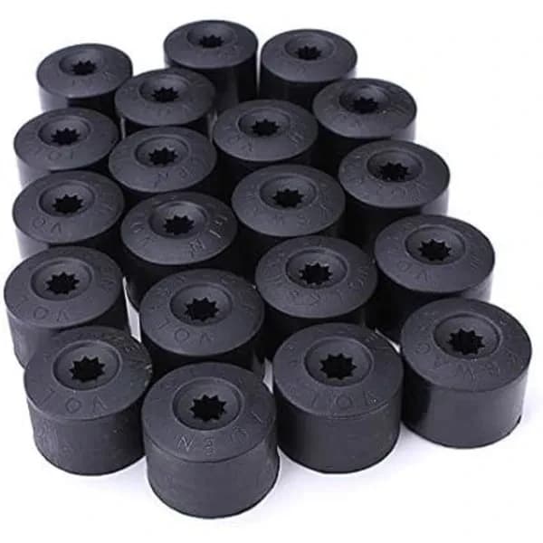 QD-20 Hjulmutterdeksel 17mm Kompatibel med VW Golf Mk4 Passat Audi Beetle, A