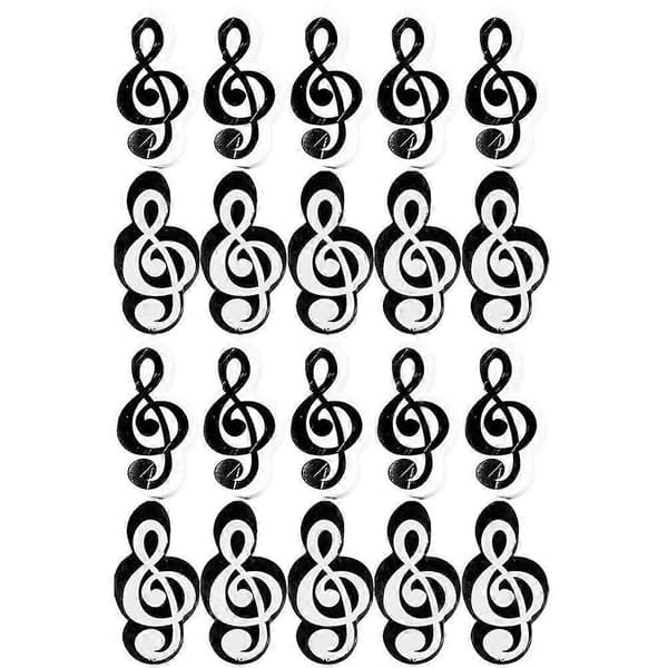 20 Pieces Mini Erasers Cute Small Erasers Music Note Shaped Erasers For Students