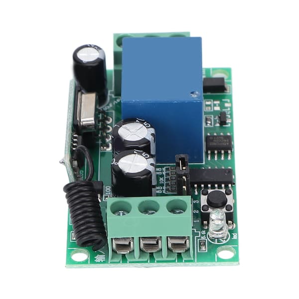 Mini Relé Trådløs Bryter DC 24V 1CH 10A Universal Læringskode Mottaker for Belysning