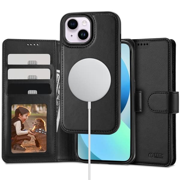 MagSafe 2in1 magneettikotelo iPhone 13:lle | Tech-Protect Musta-FY-