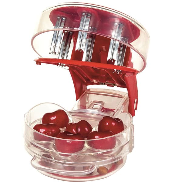 Cherry Pitter for the Kitchen, Deluxe Multi-Fruit Pitter, Core Remover, Preparation Aid Machine Mason