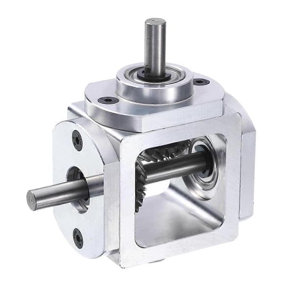 Bevel Gearbox 90 Degree Right Angle Bevel Gearbox 1:1 Single Output Shaft 1 Module 20 Teeth Bevel Wheel